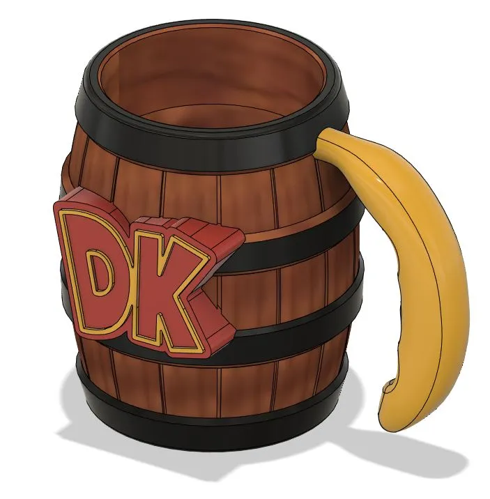donkey kong holding barrel