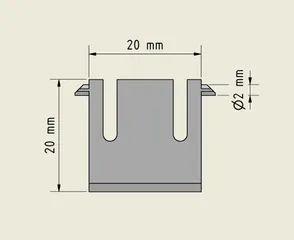 Keyboard rising clip (keyboard foot)