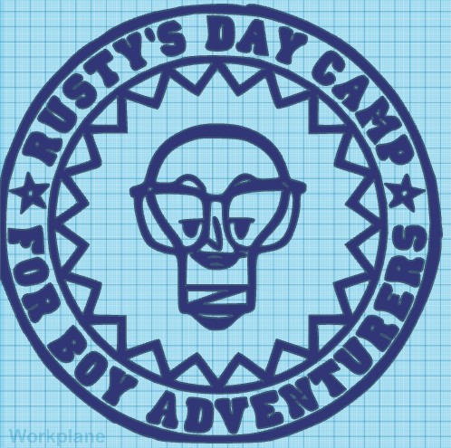 RUSTYS DAY CAMP BULB - VENTURE BROS -WALL ART- 4 versions