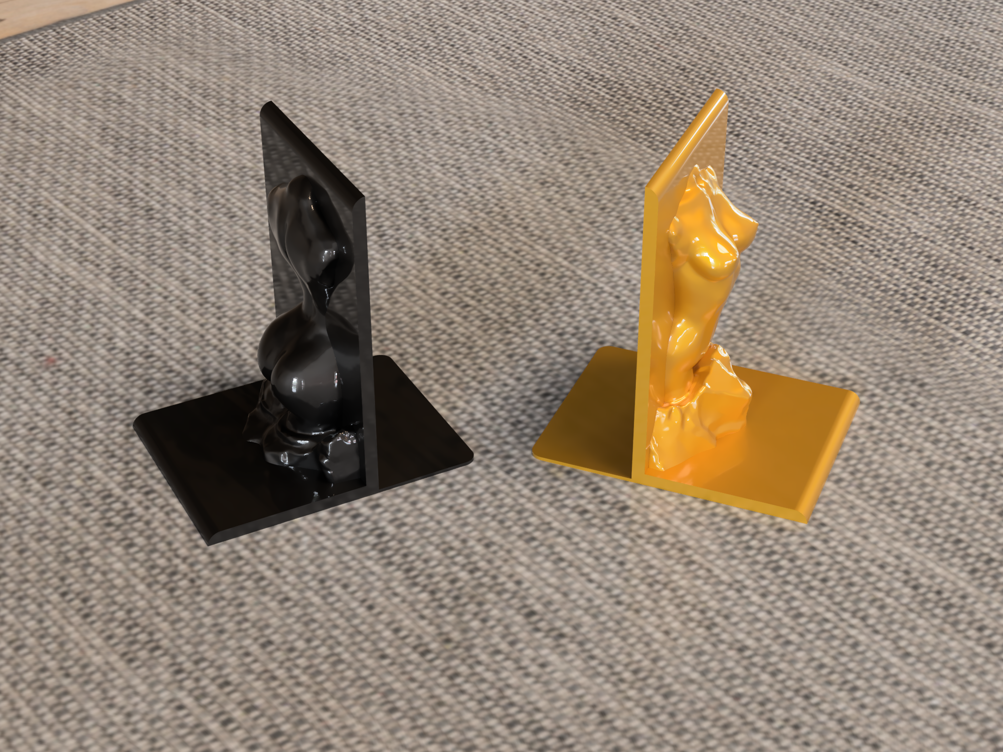 Busty Bookends: Stuck in a book