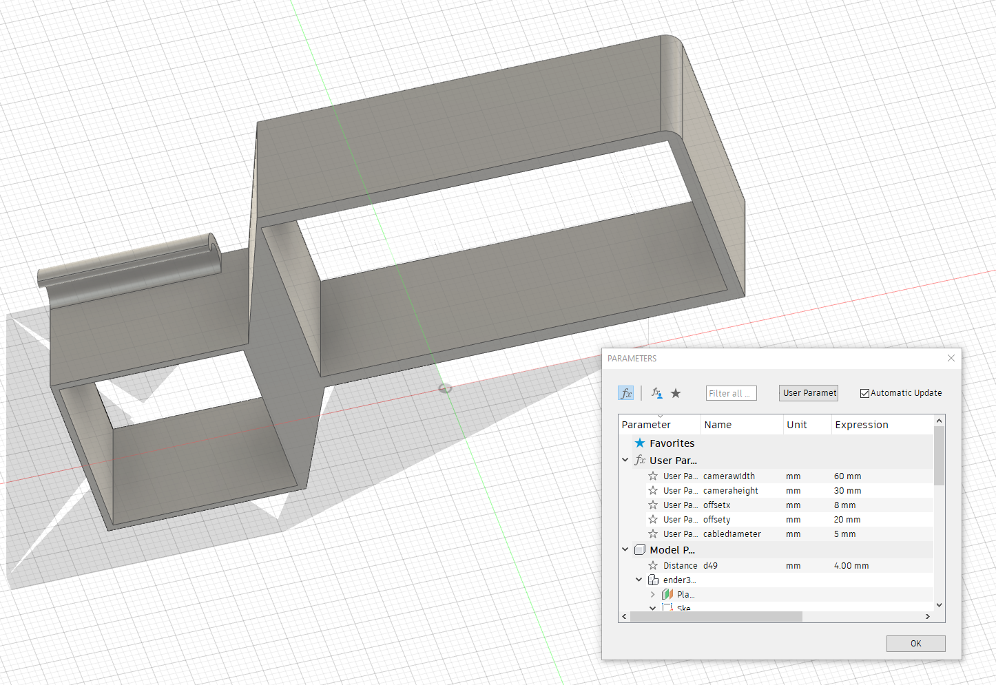 Miniatura 5 do modelo 3D Universal Webcam Mount Ender3