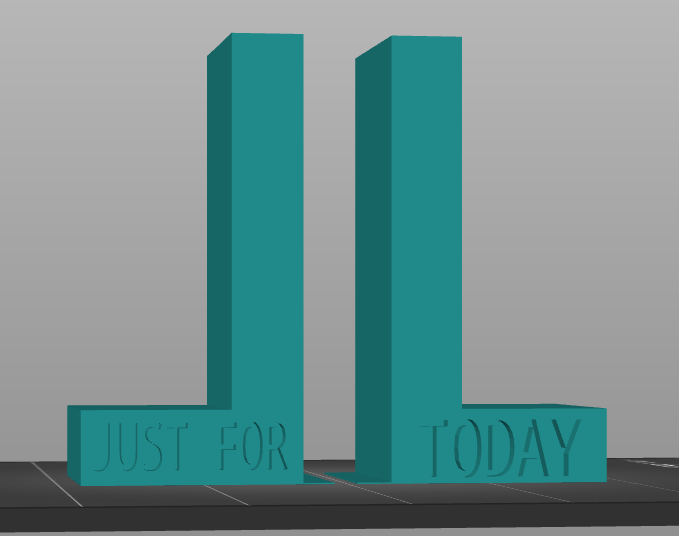 NA Just For Today Bookends