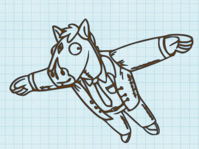 BOJACK HORSEMAN PLUSHIE WALL ART