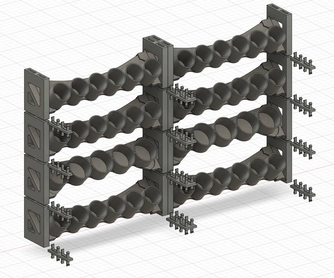 Modular Vertical Paint Rack by Anthony S Download free STL model