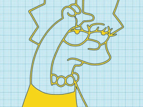 LISA SIMPSON - LOOSER - WALL ART