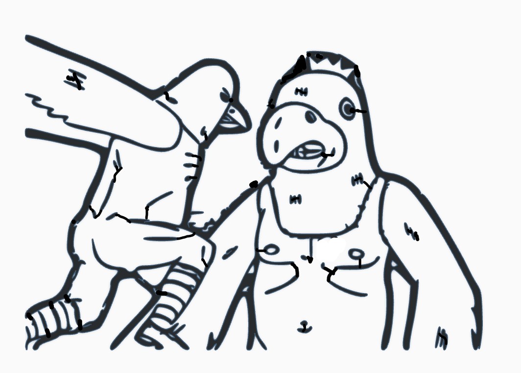 MANBIRDS - UGLY AMERICANS - WALL ART