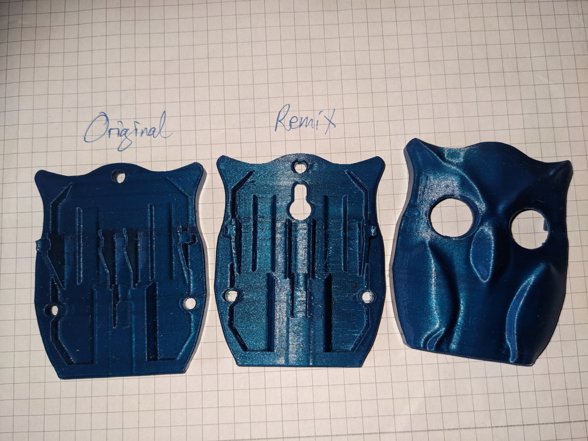 Blinking owl - Keyslot backplate