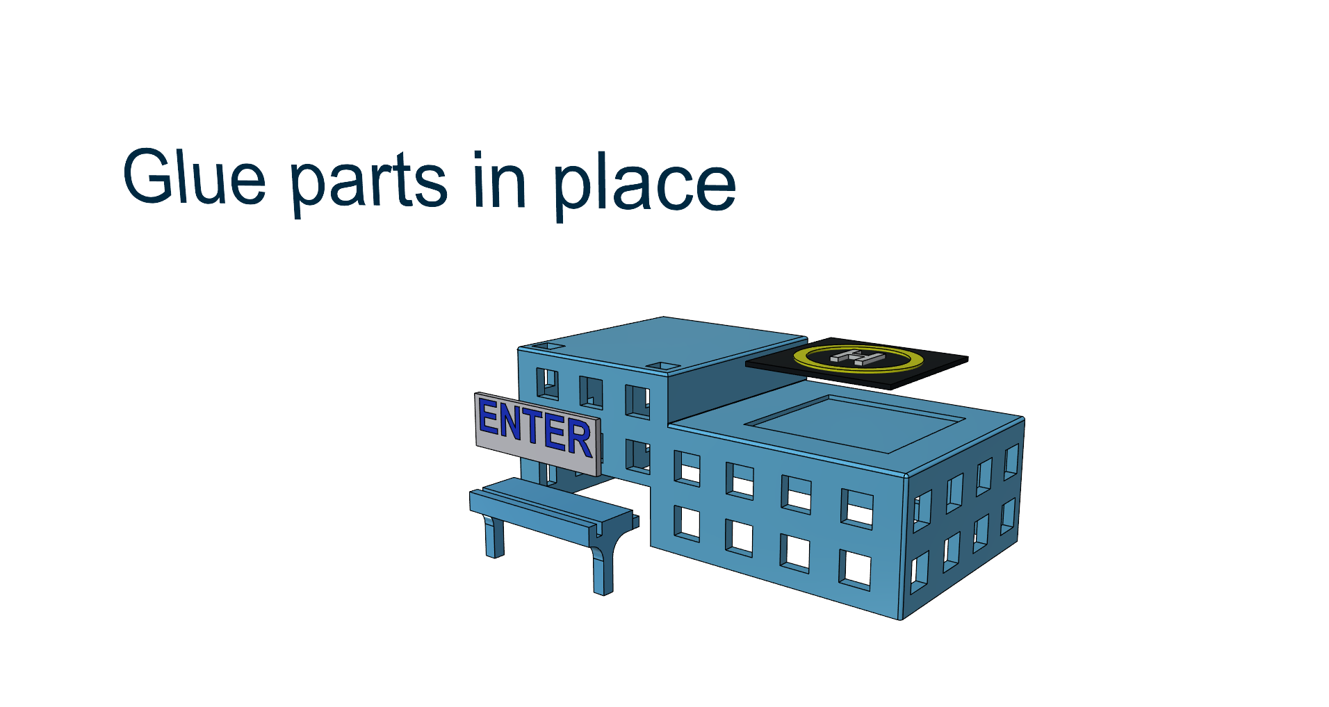 Little Cities Hospital By neil3dprints Download Free STL Model