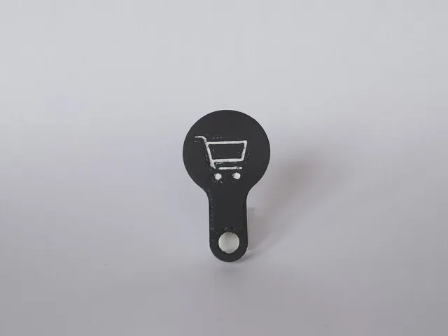 Shopping Cart Coin Keychain (PULLS OUT!)