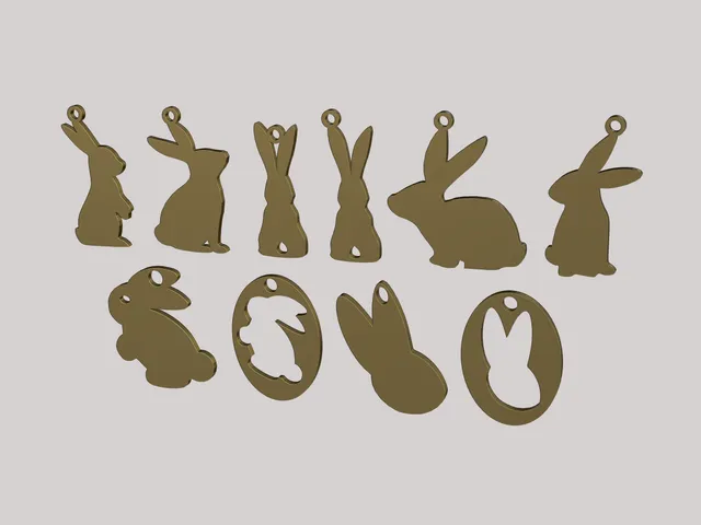 Easter bunnies earrings