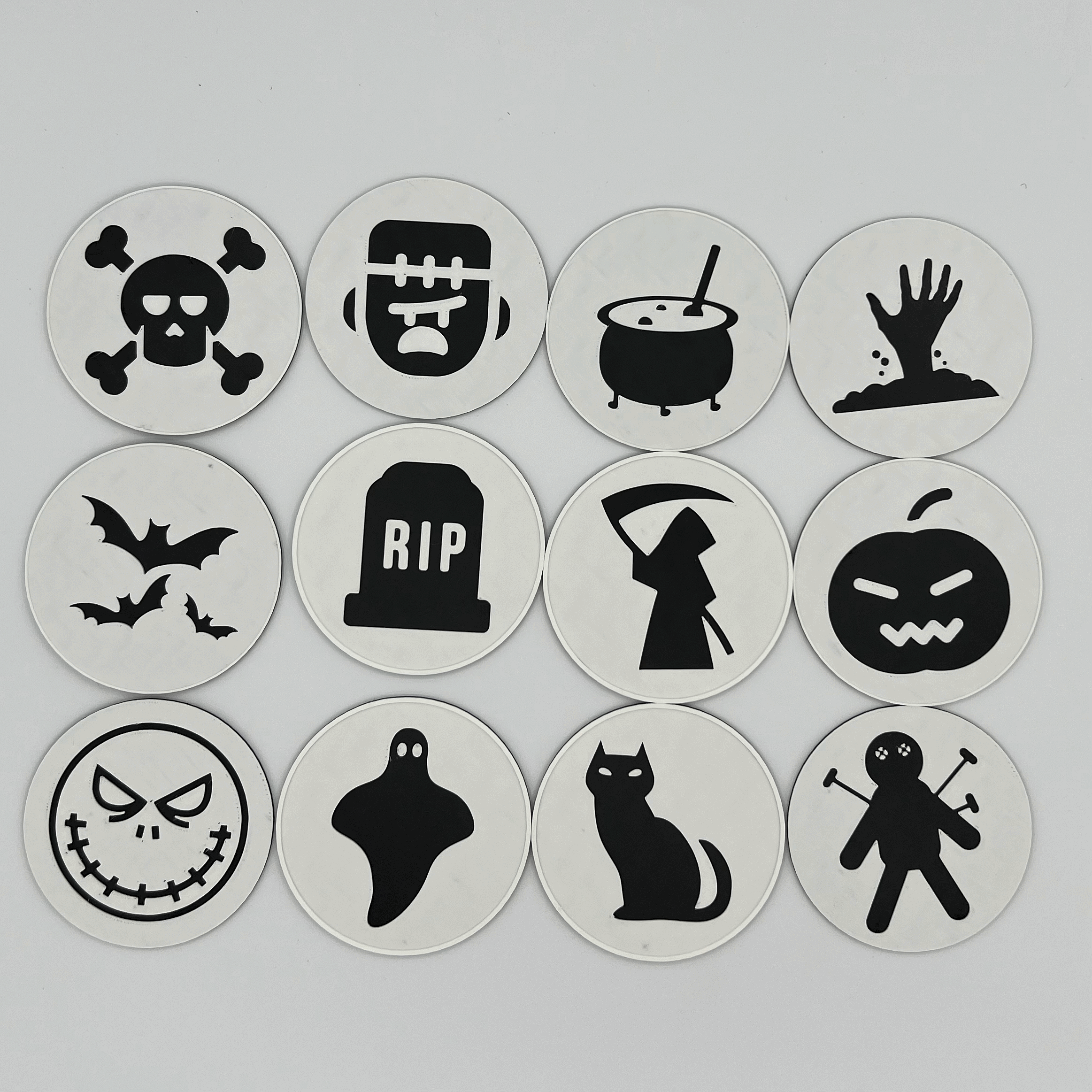 Halloween Coasters by just3dlows Download free STL model