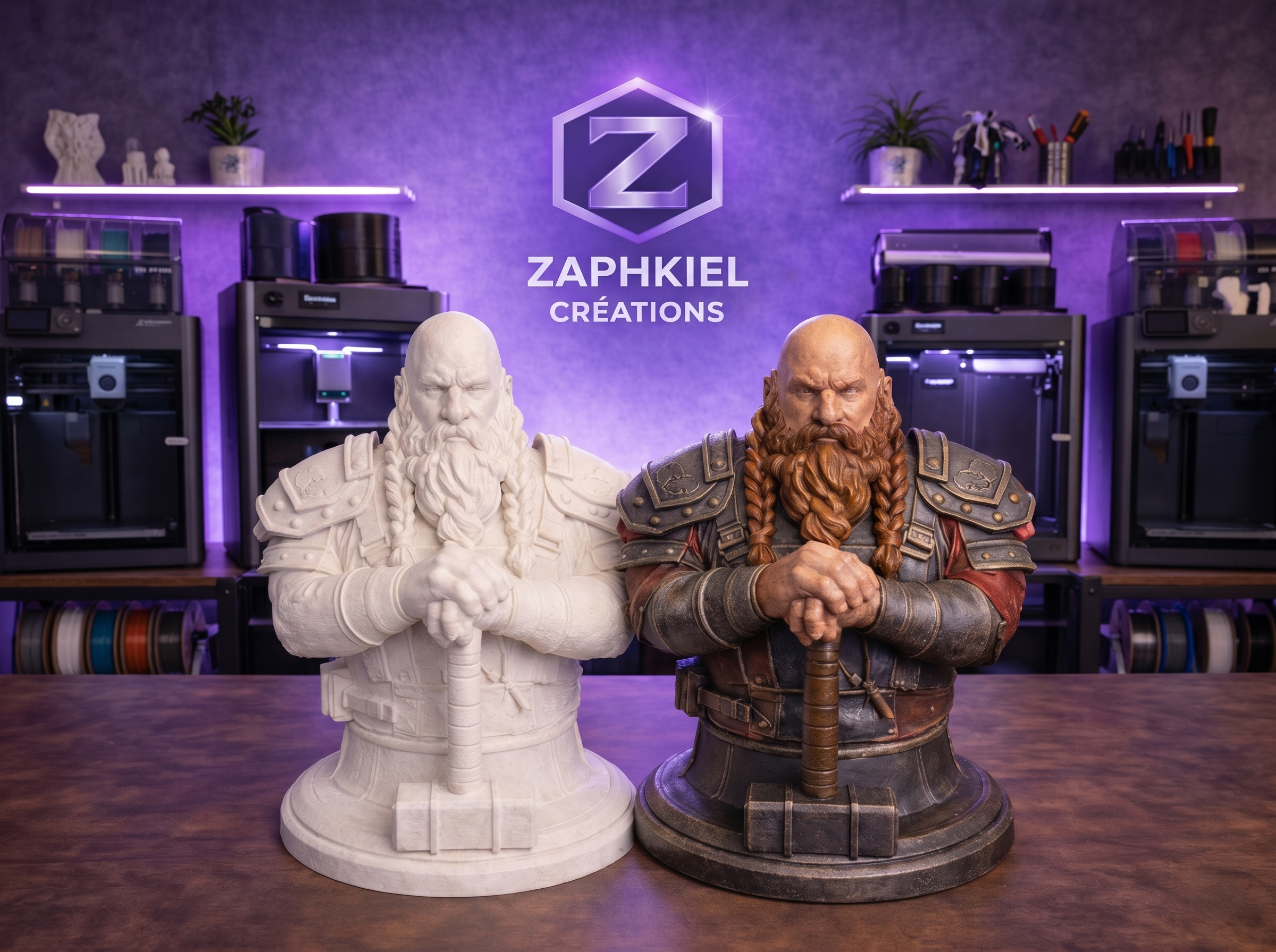Dwarf Warrior Bust v.2 – RPG Series