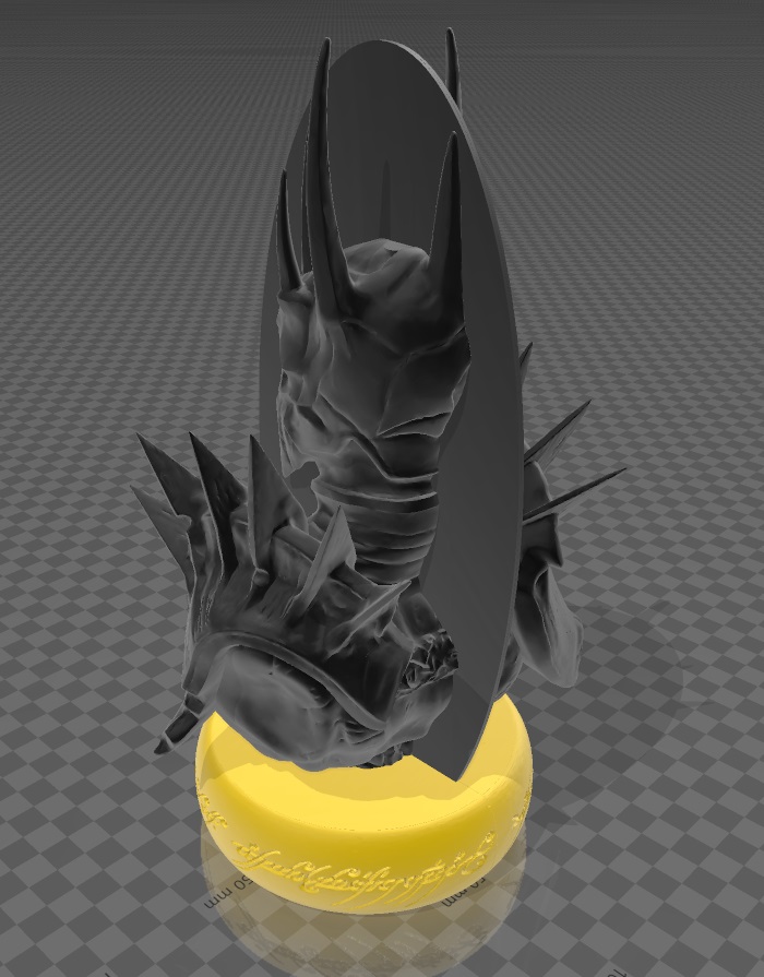 Miniatura 9 do modelo 3D Sauron Bust Bookend