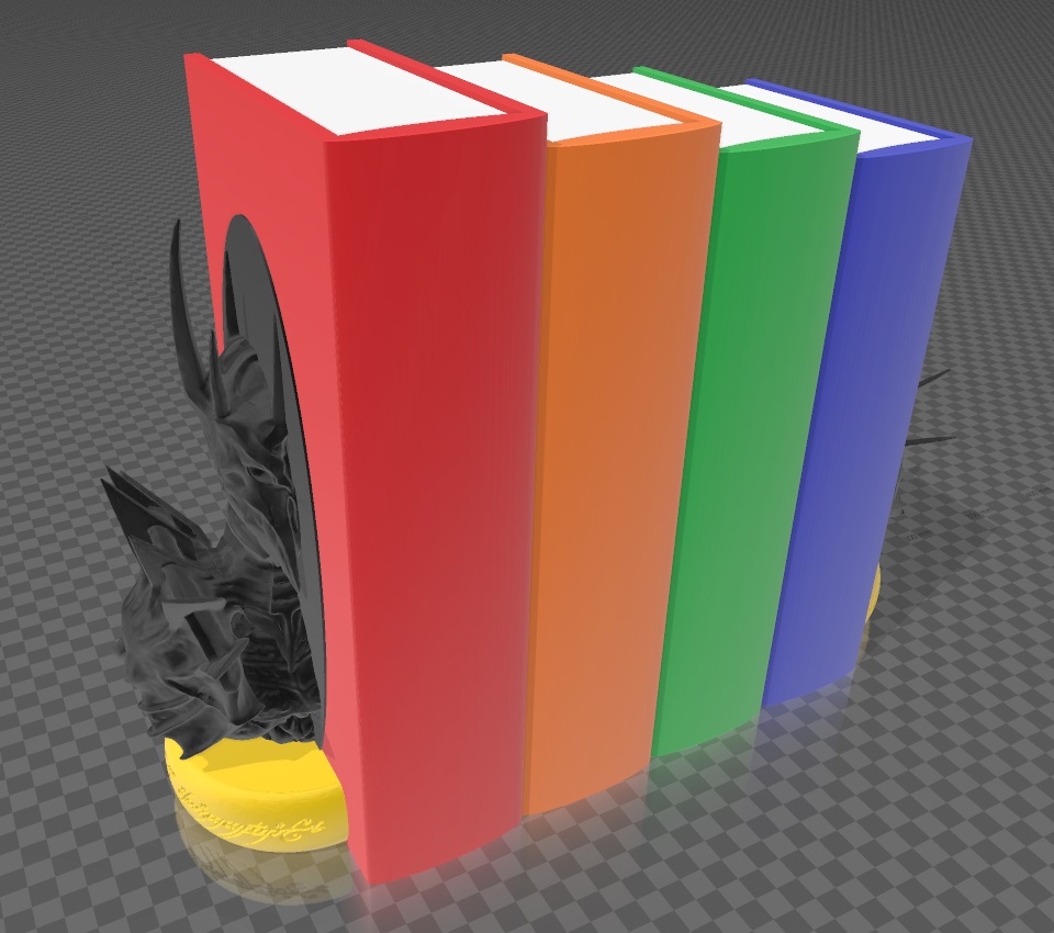 Miniatura 3 do modelo 3D Sauron Bust Bookend