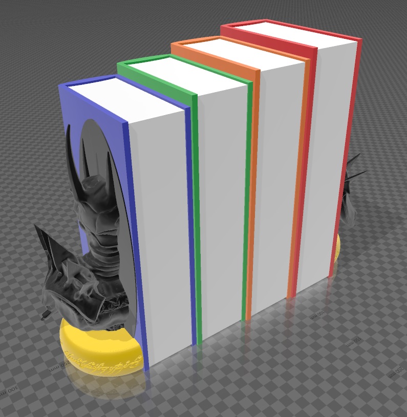 Miniatura 5 do modelo 3D Sauron Bust Bookend