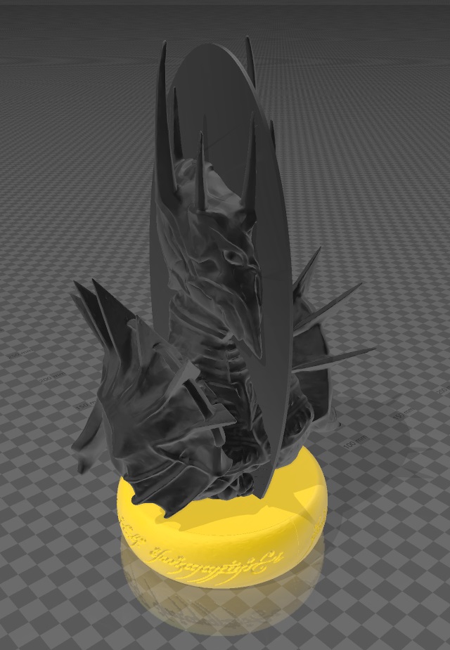 Miniatura 7 do modelo 3D Sauron Bust Bookend