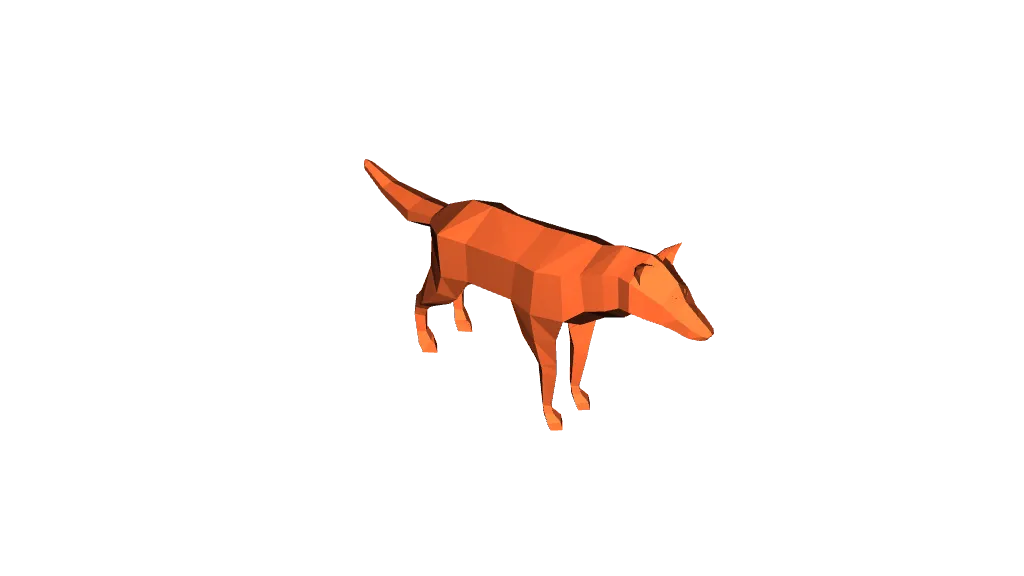 Wolf Low Poly (Rigged) by Books | Download free STL model | Printables.com