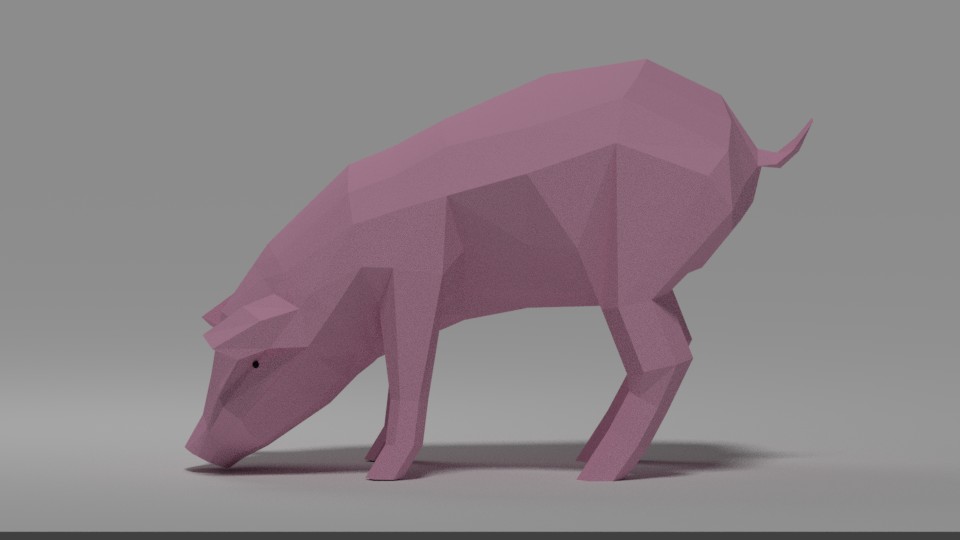 Pig Low Poly