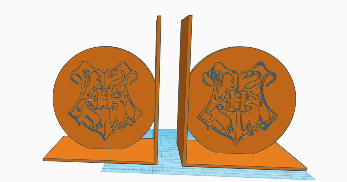 Harry potter bookends house shields by Lordfenra Download free STL