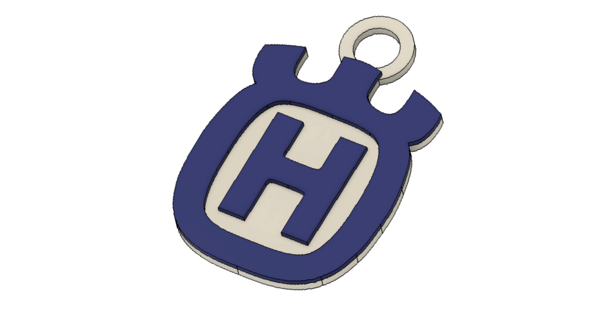 Husqvarna keychain by The3Dfox Download free STL model