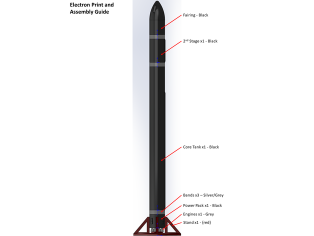 Miniatura 2 do modelo 3D Electron Rocket - 1:100