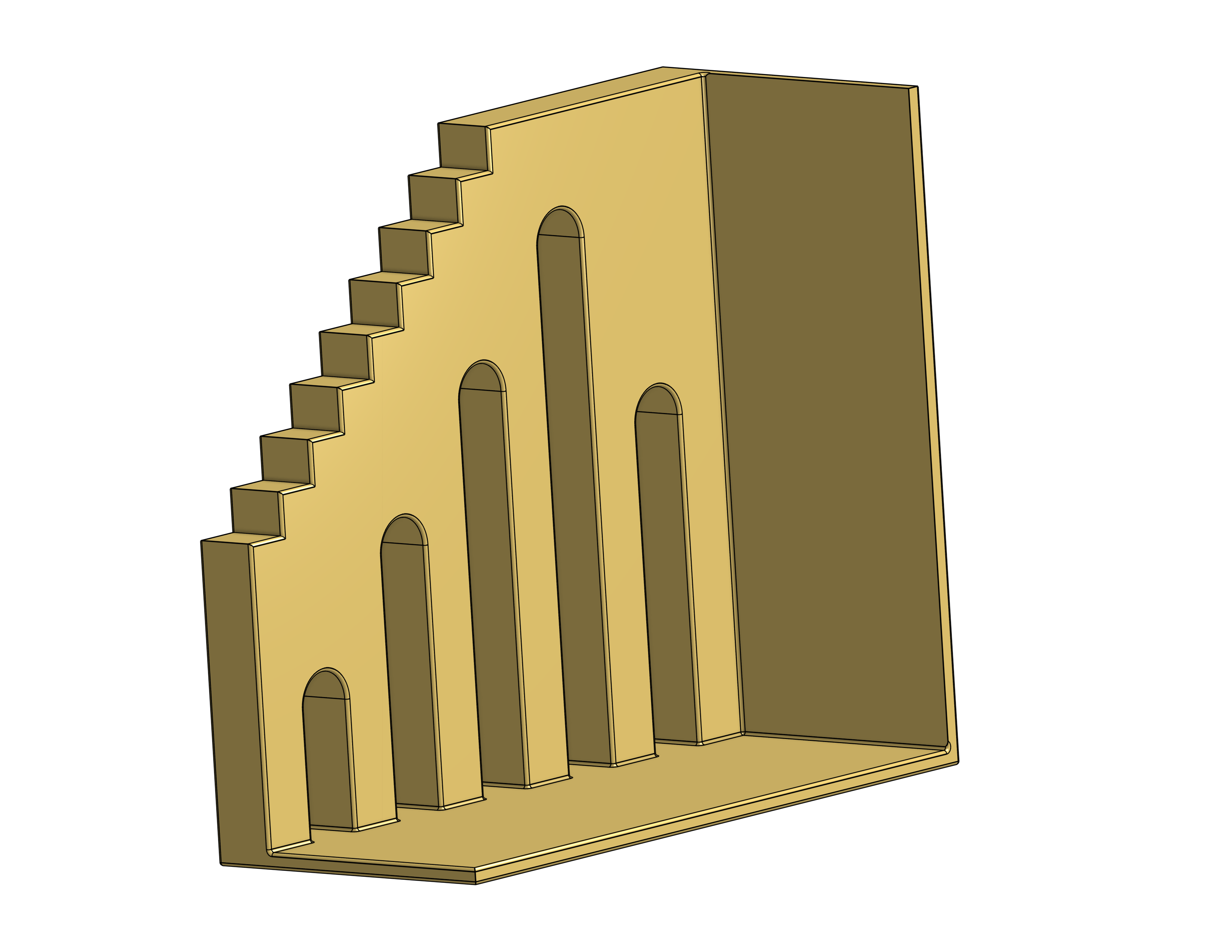 Staircase Bookend By Jarak06 Download Free STL Model Printables staircase-bookend-by-jarak06-download-free-stl-model-printables