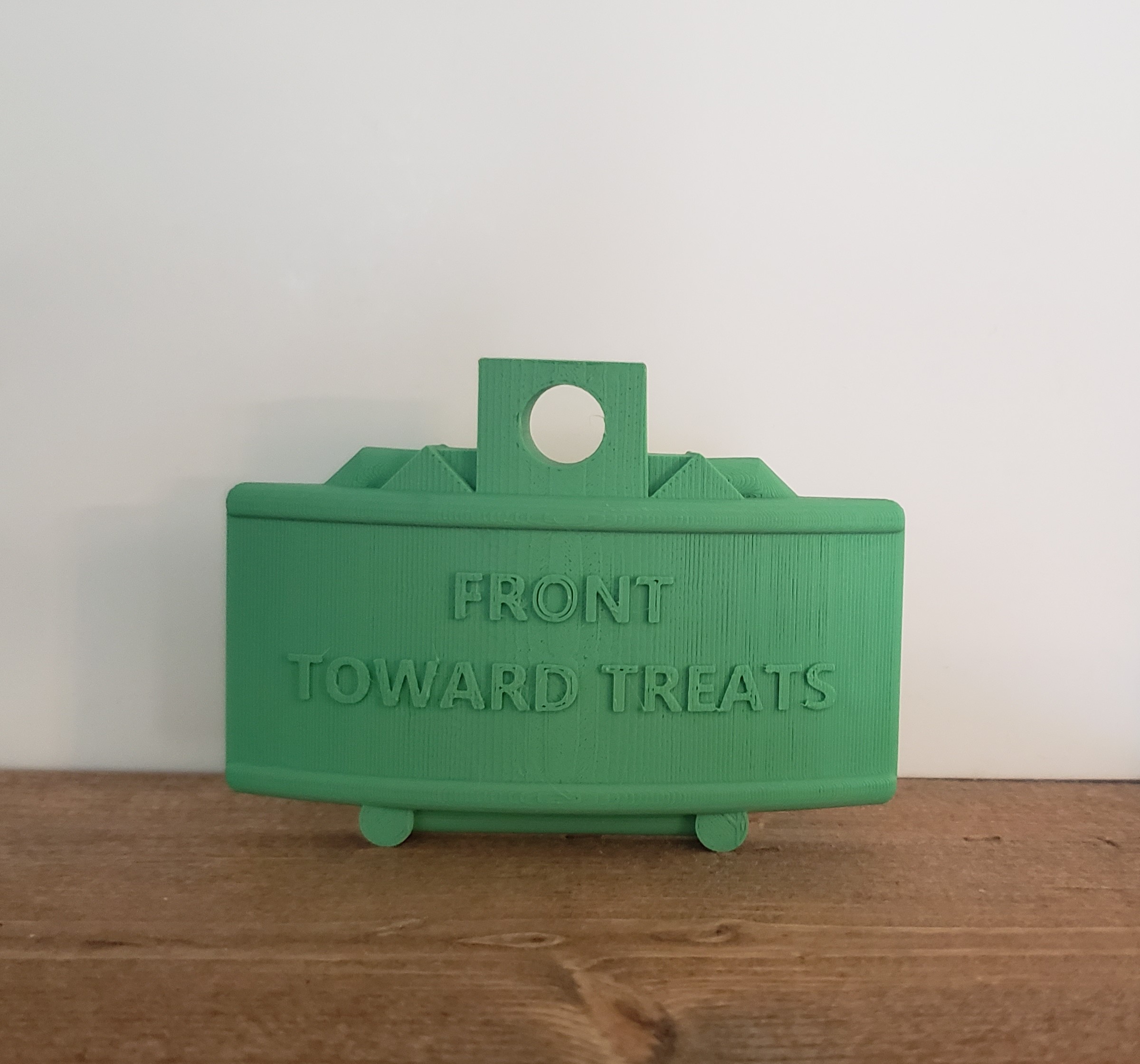 Claymore Mine Dog Tag (Front Toward Treats)