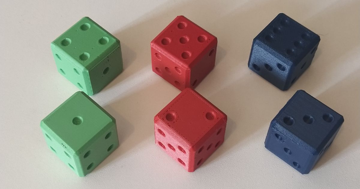 Non-transitive Dice By Carlos Luna | Download Free STL Model ...