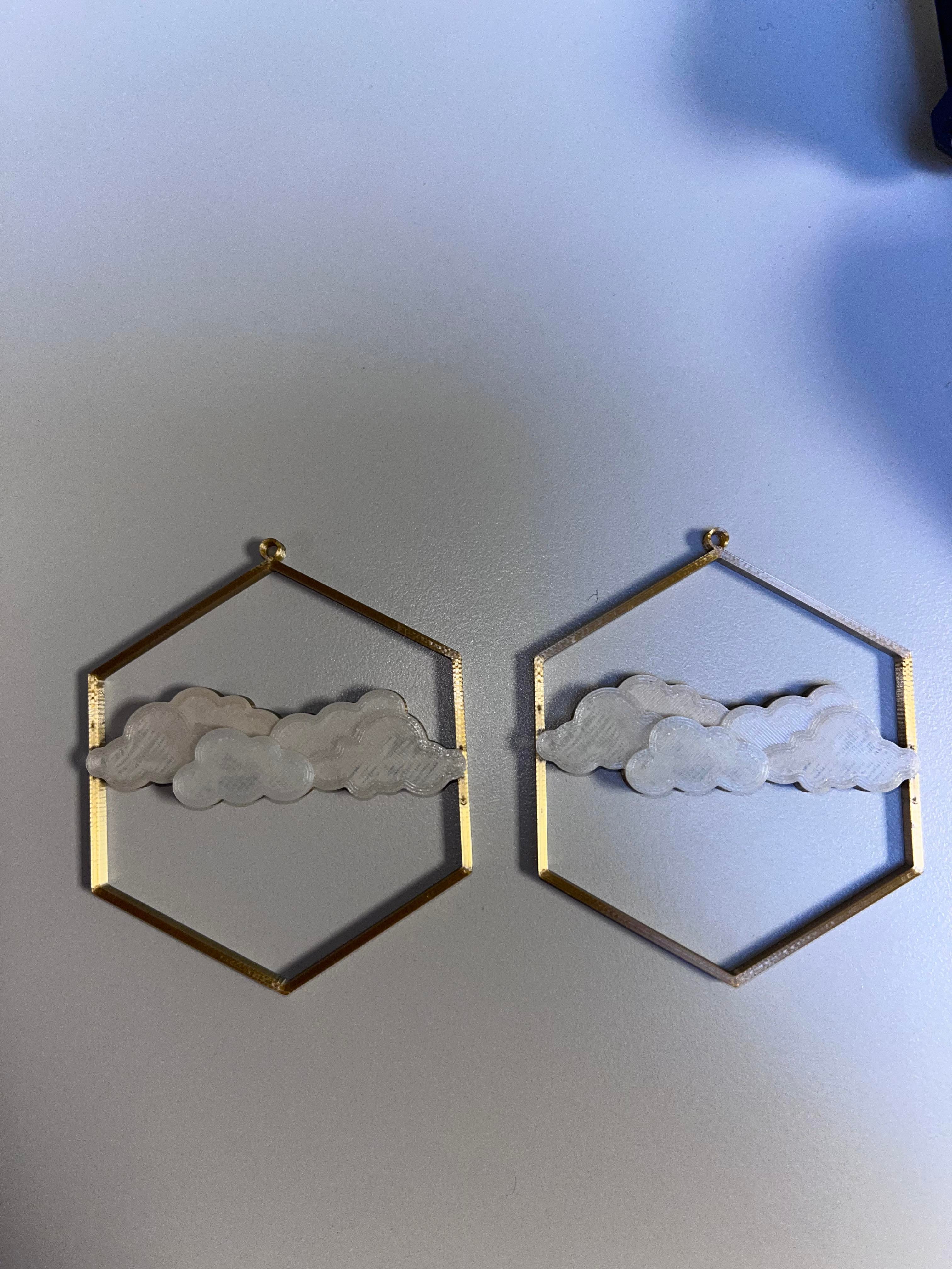 Cloud earrings