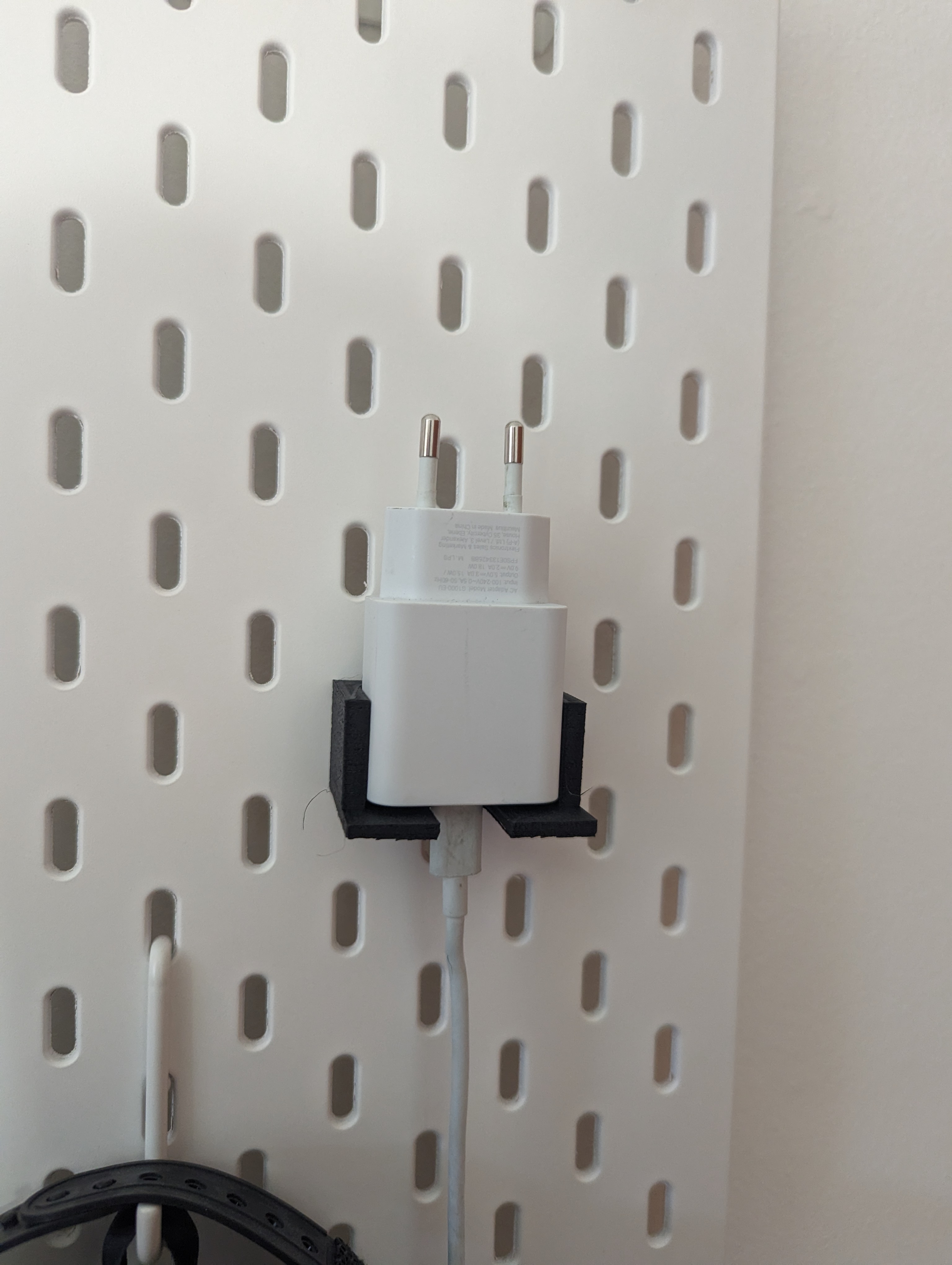Ikea Skadis pegboard phone charger holder by MayrM Download free STL