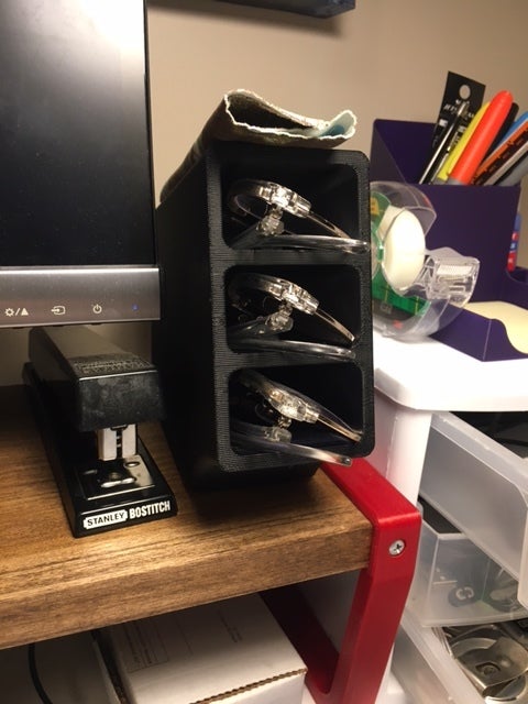 Three Slot Glasses Holder