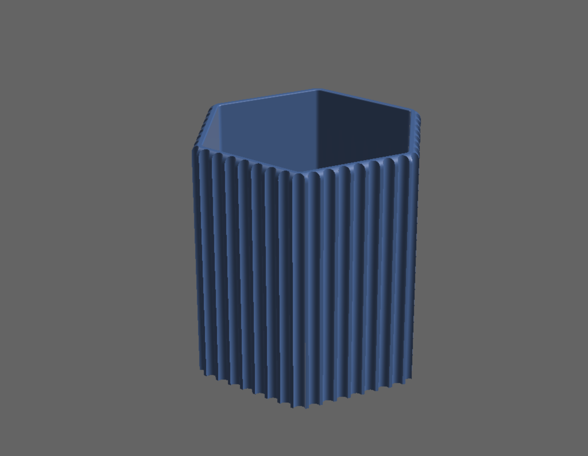 Hex Fluted Jar