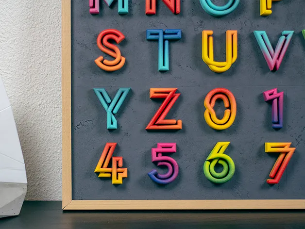 Alphabet ＂36 Days of Type＂ by Duke Doks | Download free STL