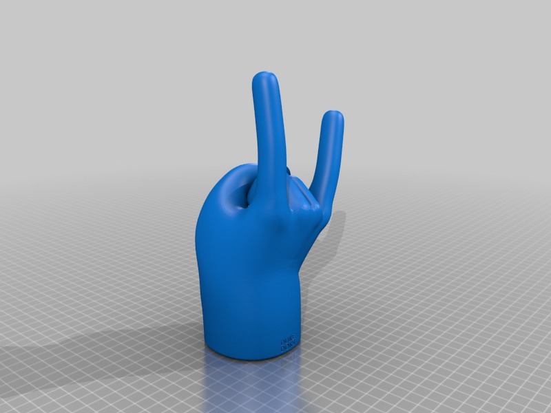 Cartoon Hand Rock by Duke Doks | Download free STL model | Printables.com