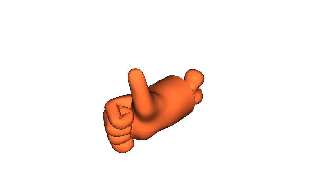 Cartoon Hand Like by Duke Doks | Download free STL model | Printables.com