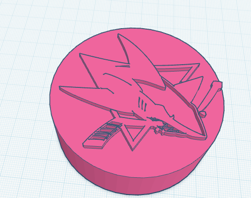 San Jose sharks puck