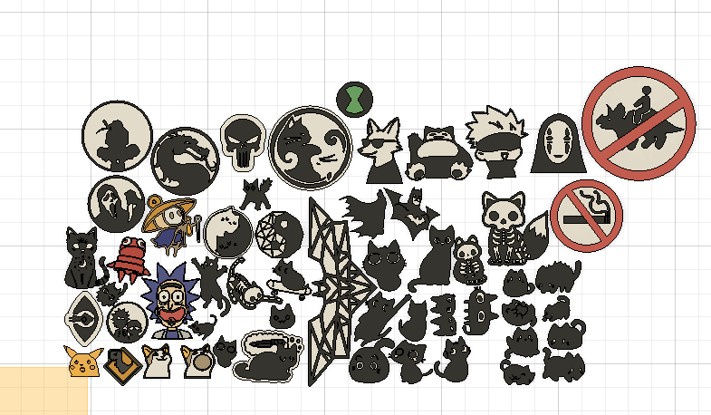 collector token stickers 3D model