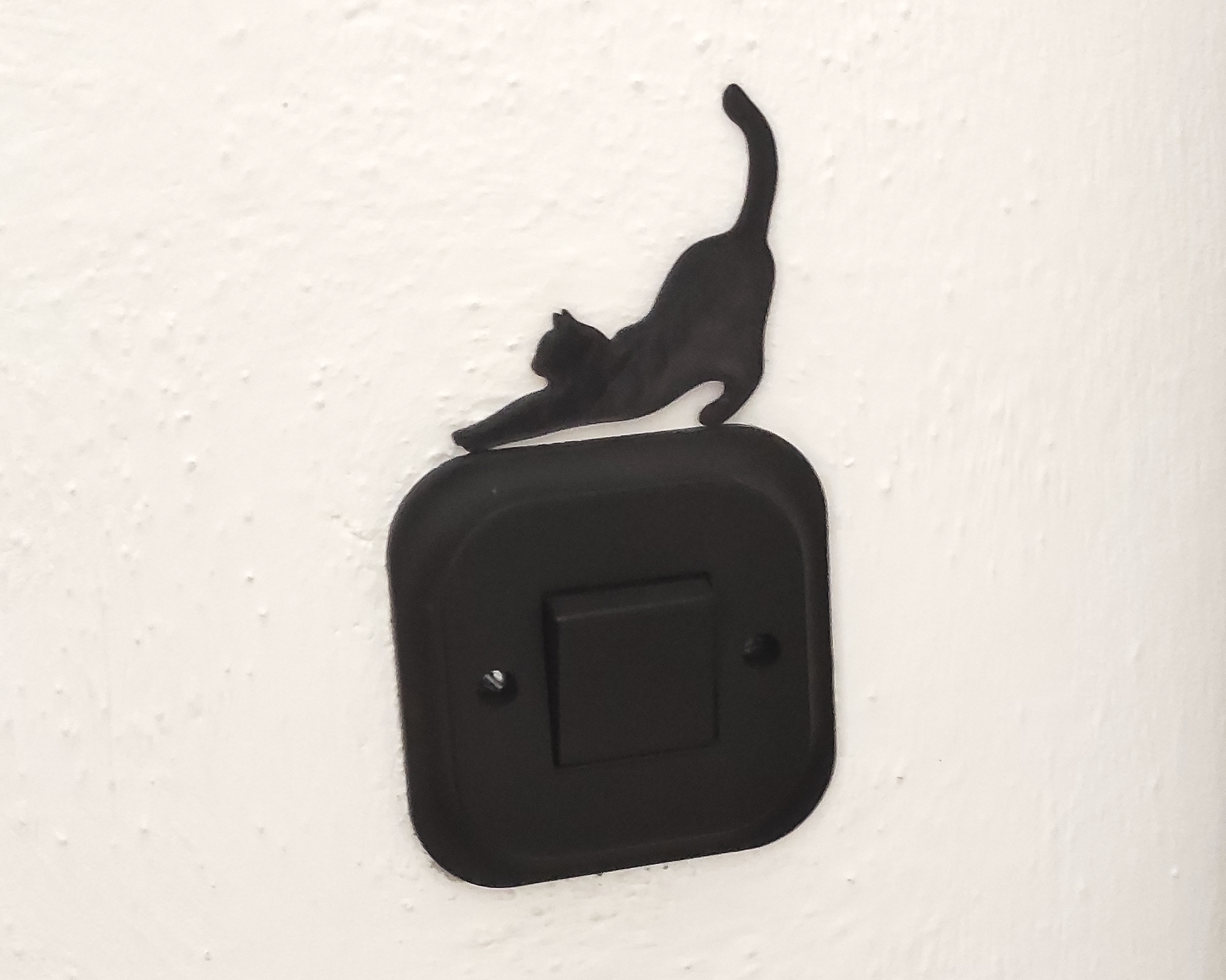 Cat Silhouette Light Switch Decoration