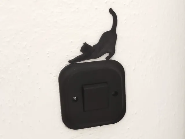 Cat Silhouette Light Switch Decoration