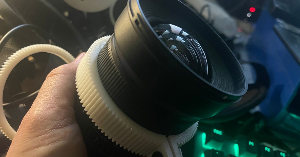 Lens Follow Focus Gear Rings DJI Cine by MrExo Download free STL