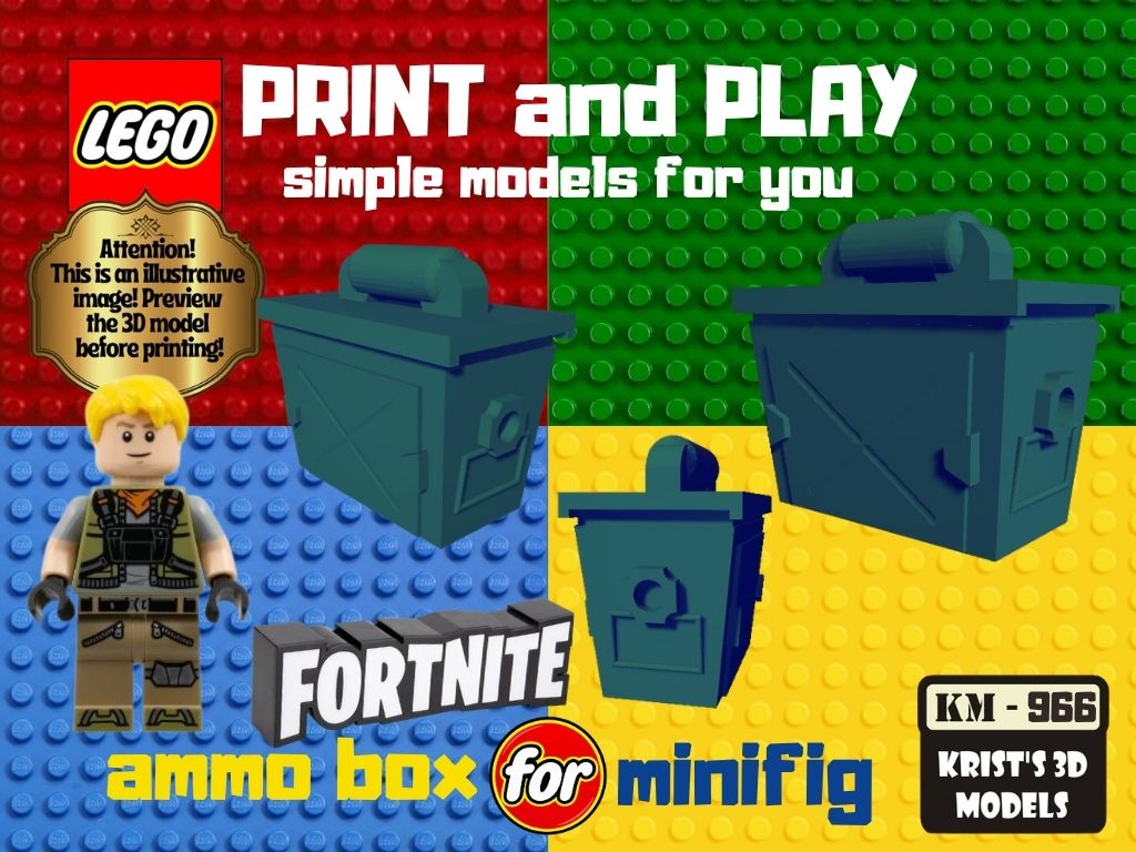 fortnite ammo box for LEGO minifig