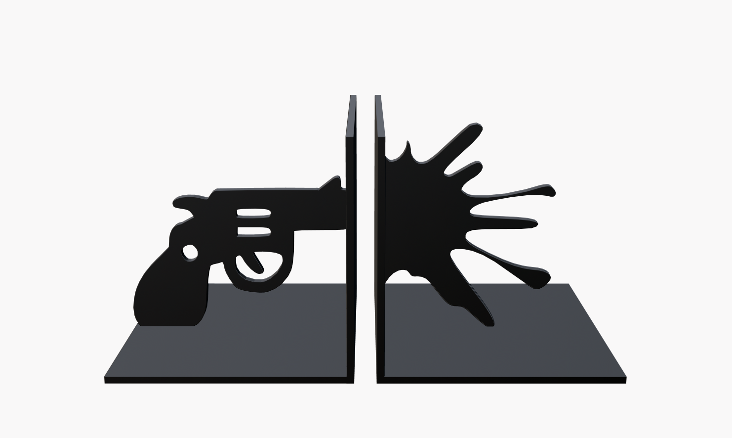 Gun bookend
