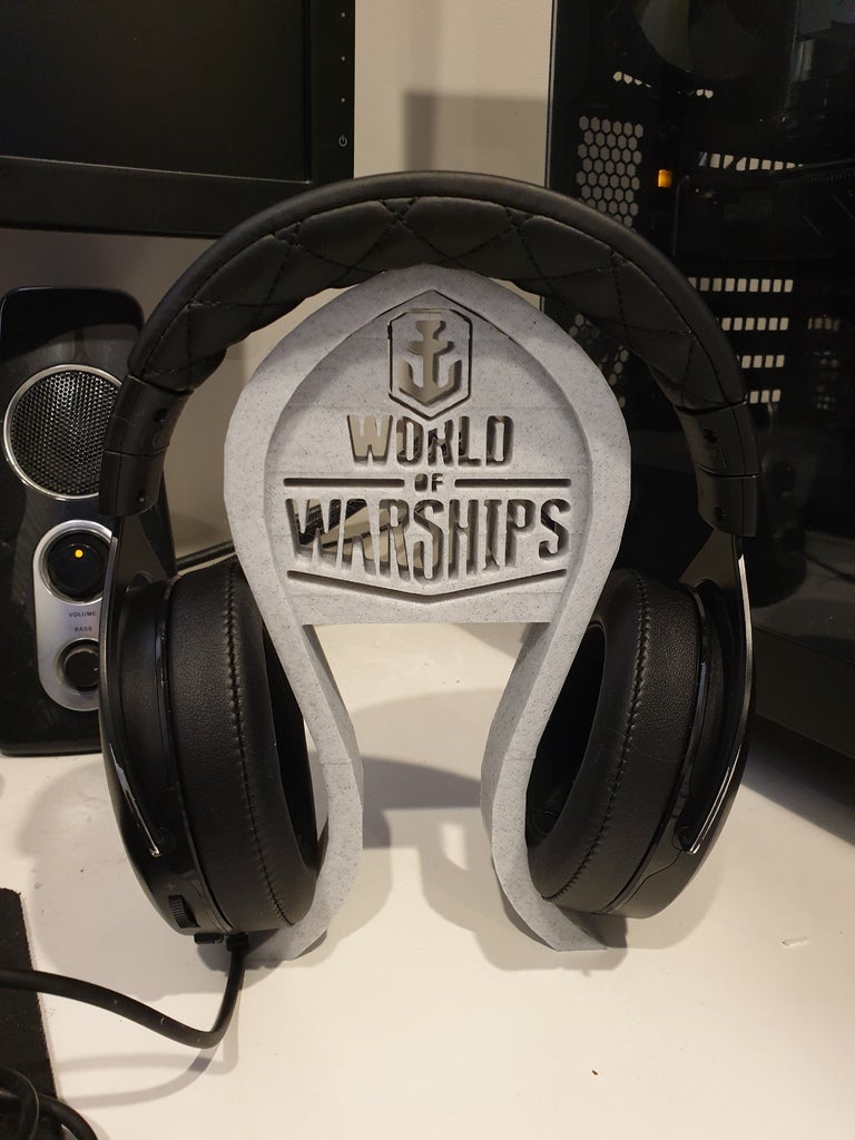 World of Warships headphones stand