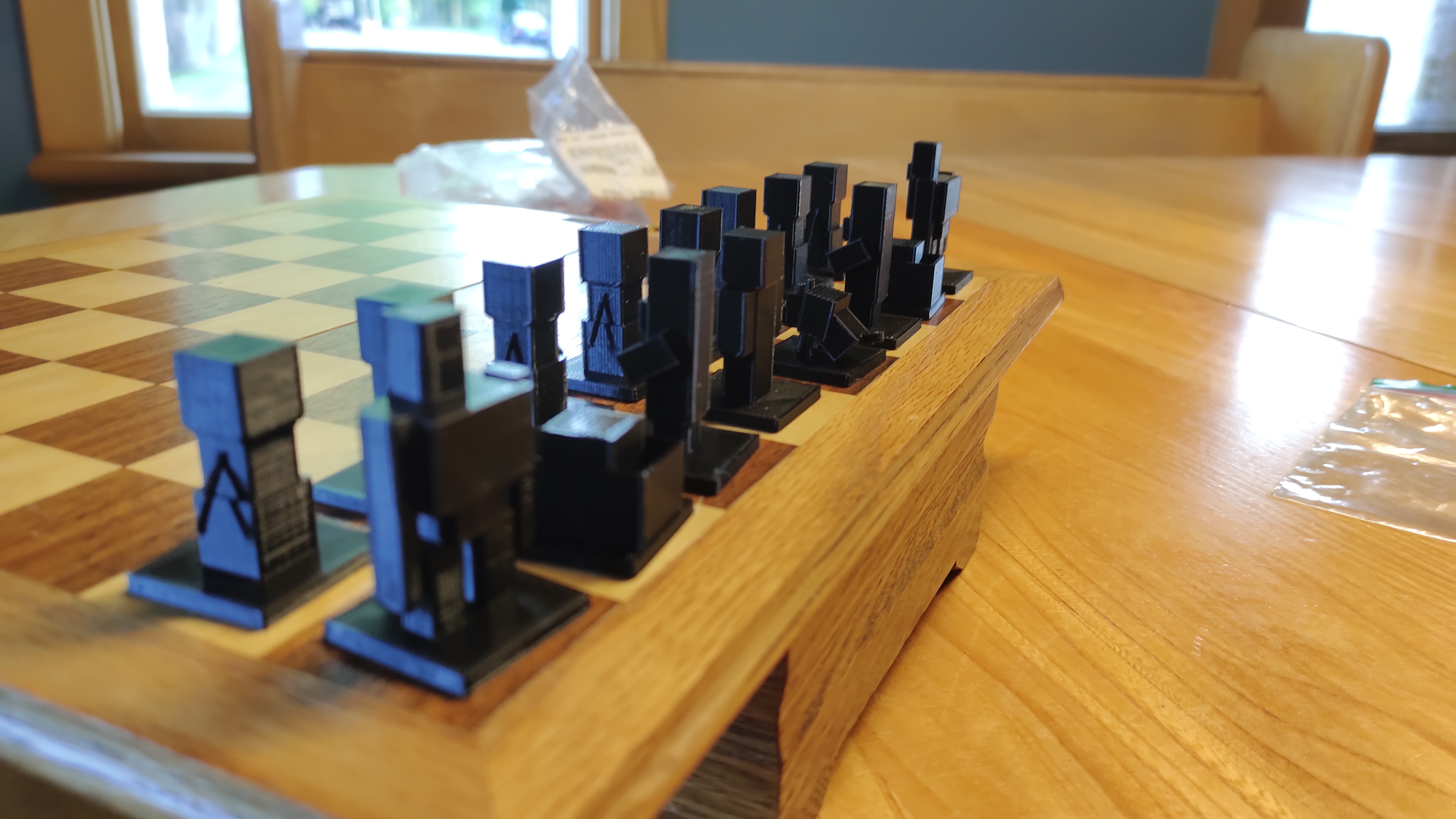 Miniatura 3 do modelo 3D Minecraft chess set