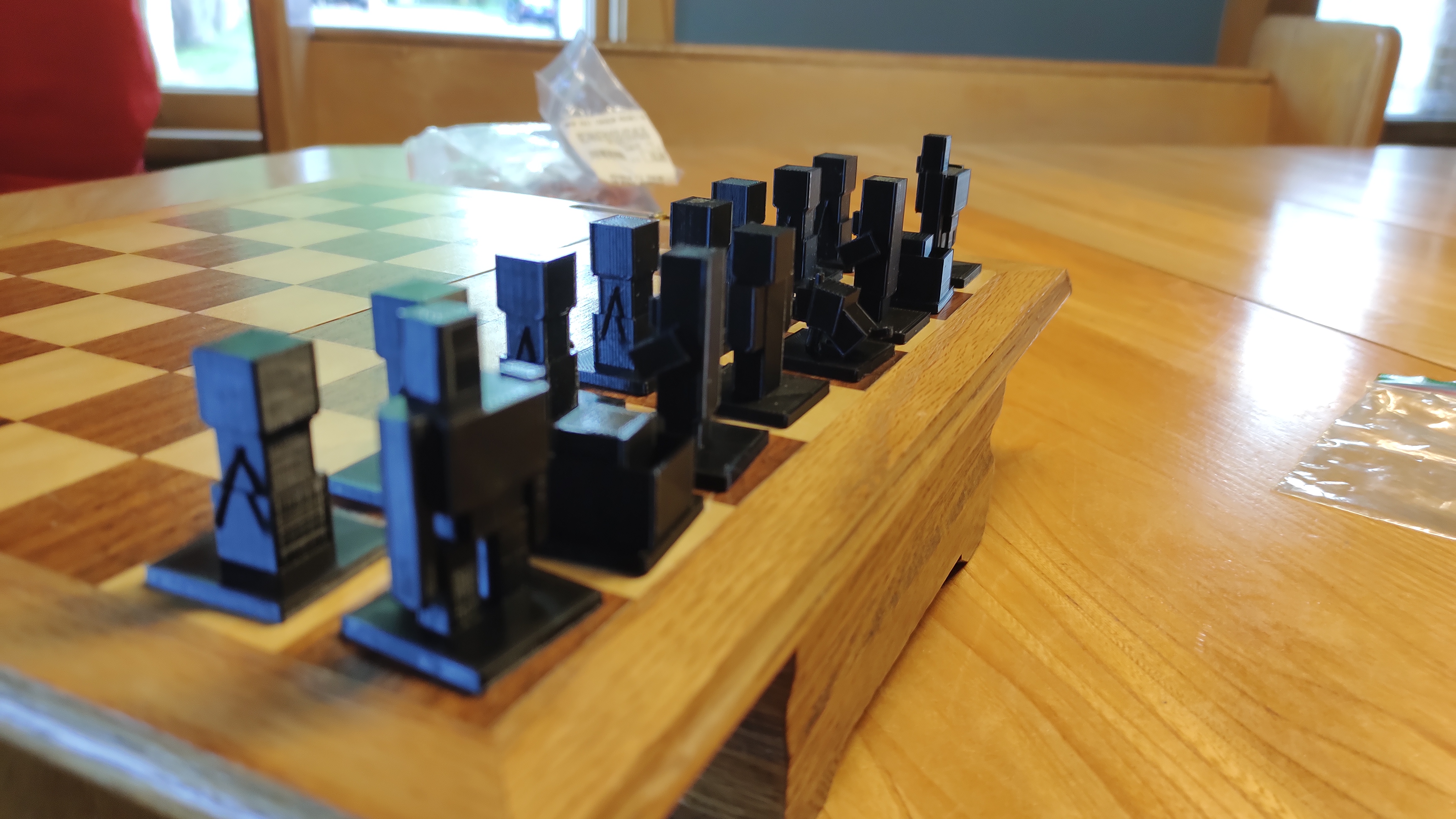 Miniatura 4 do modelo 3D Minecraft chess set