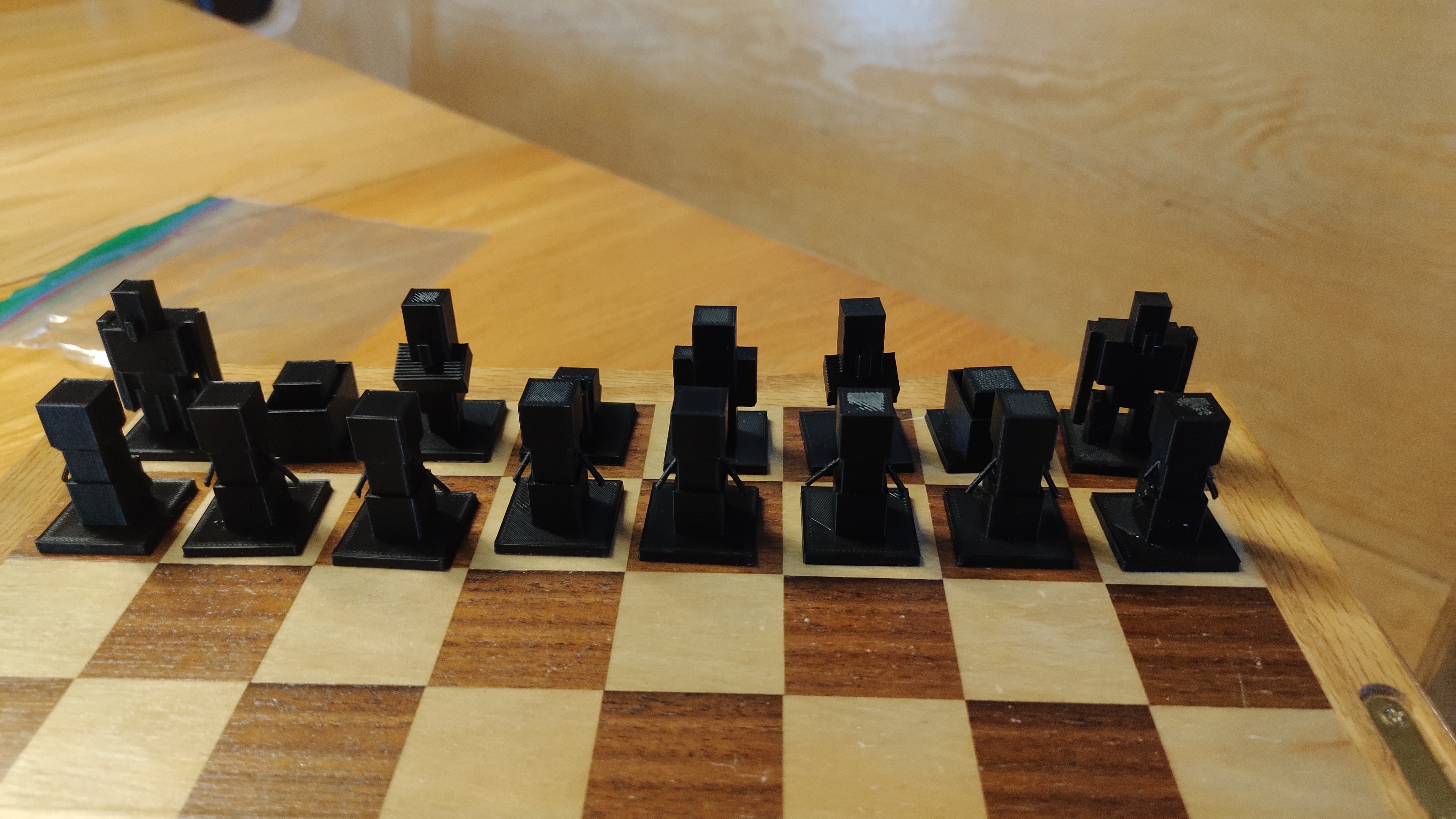 Miniatura 2 do modelo 3D Minecraft chess set