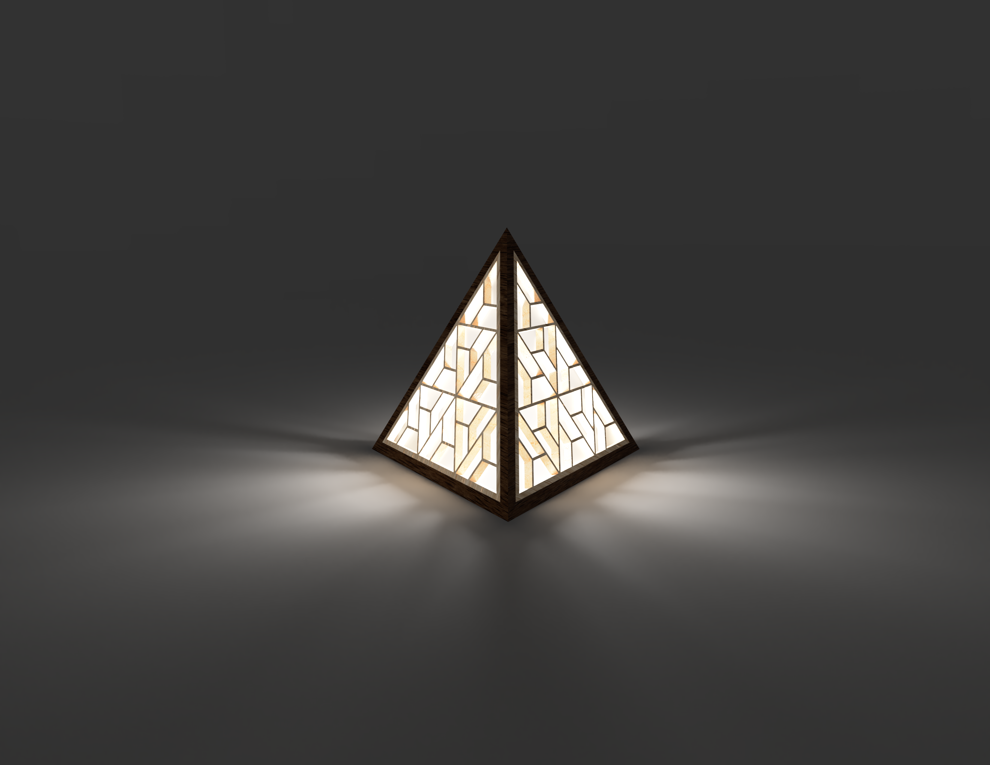 Tetrahedron lamp by jal shah download free stl model printables