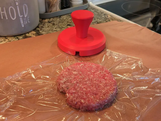 Burger patty press