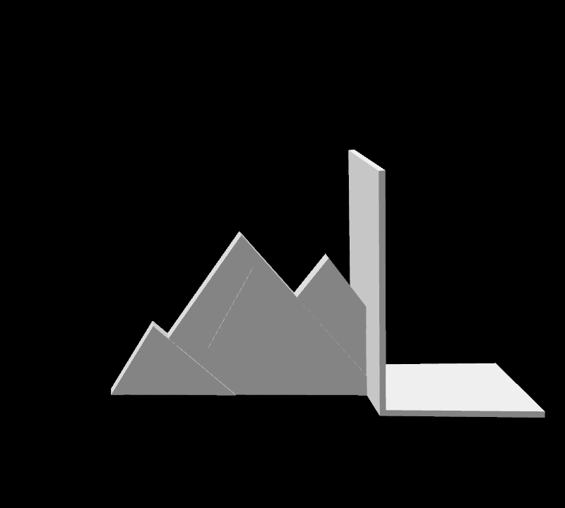 Mountain bookend