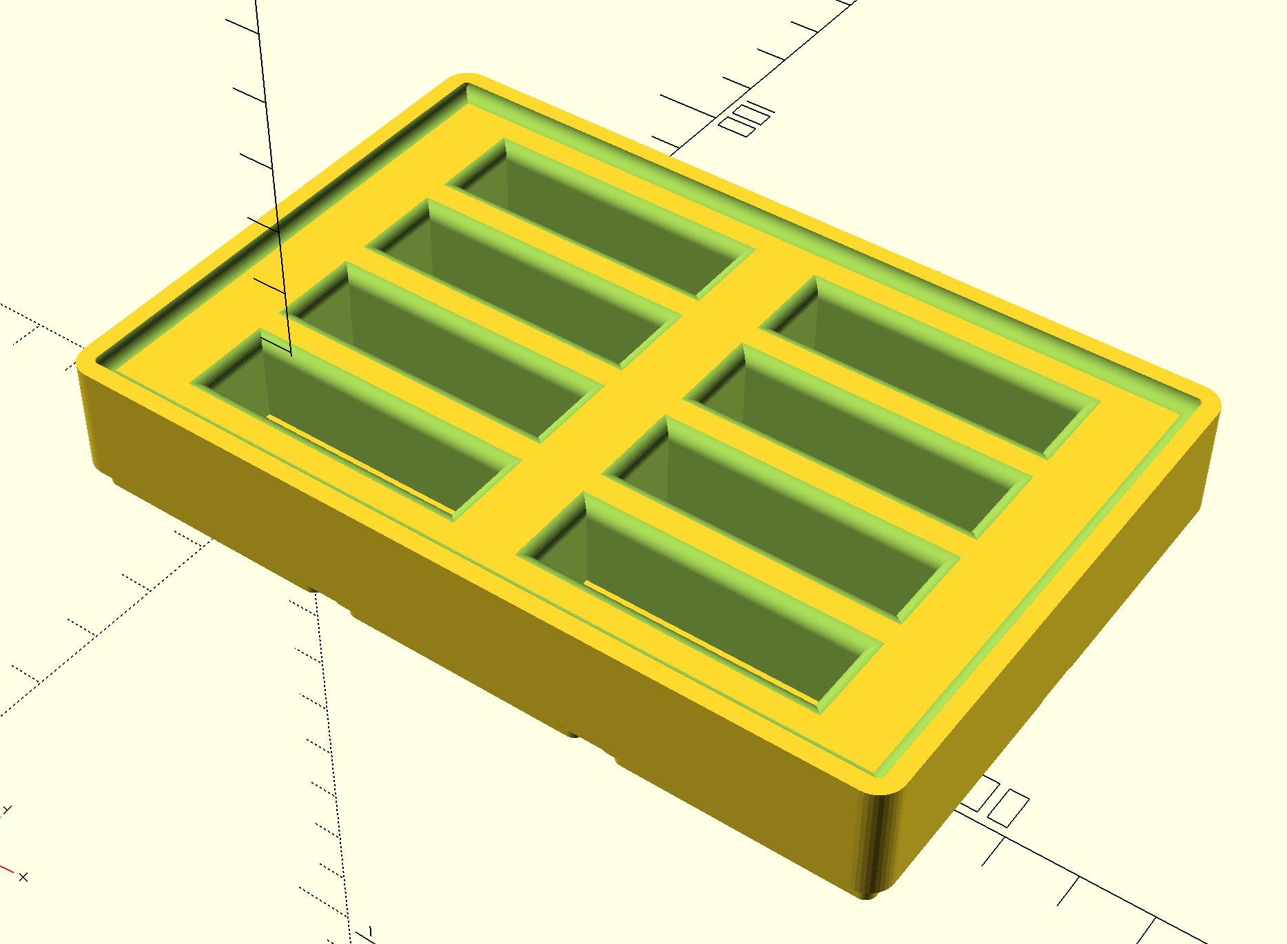 Gridfinity Box Generator (Parametric, OpenSCAD, v1.4) by Ch'marr
